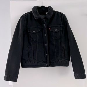 Levi's Original Sherpa Trucker Jacket in Black